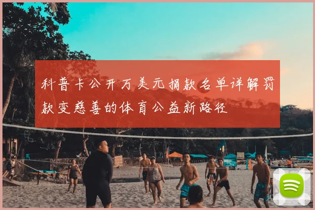 科普卡公开万美元捐款名单详解罚款变慈善的体育公益新路径